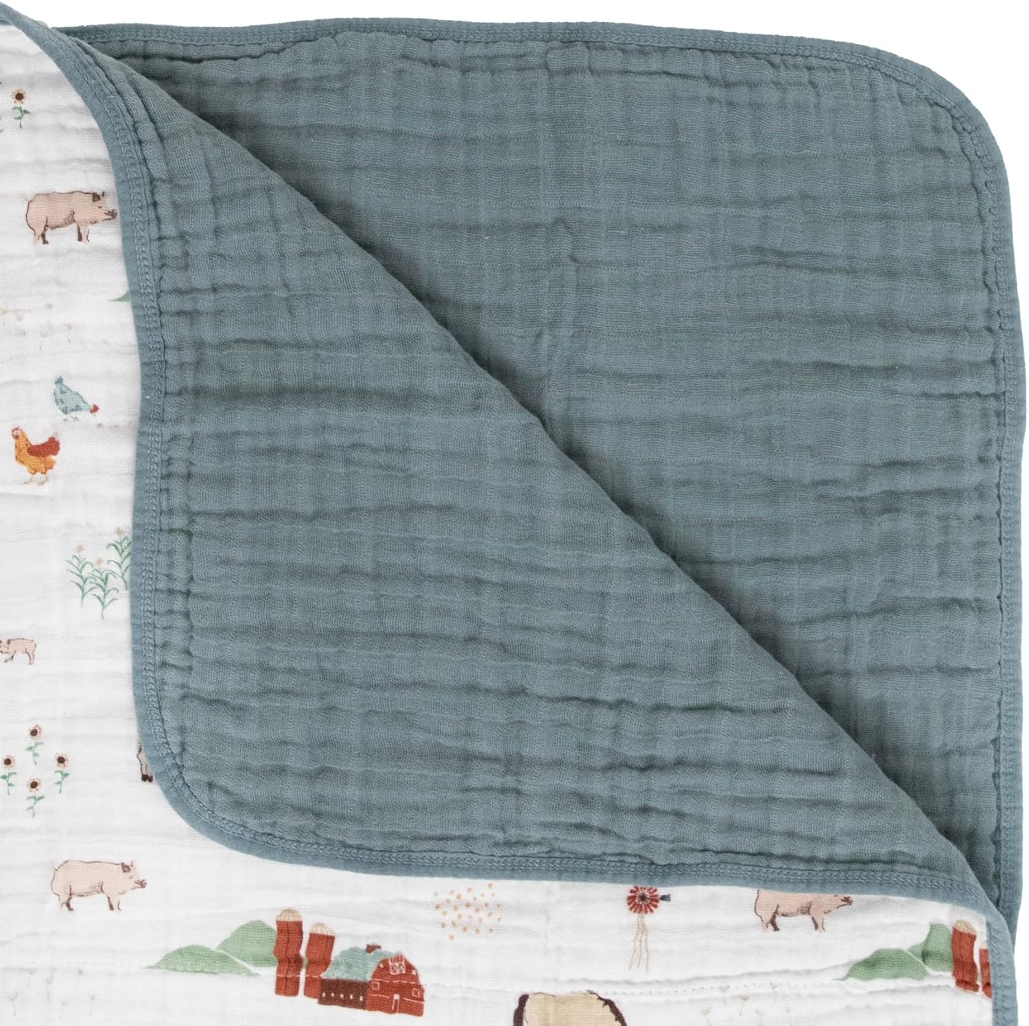 Little Unicorn Original Premium Cotton Quilt | Multi-Layered & Extra-Soft Muslin Fabric |for Babies