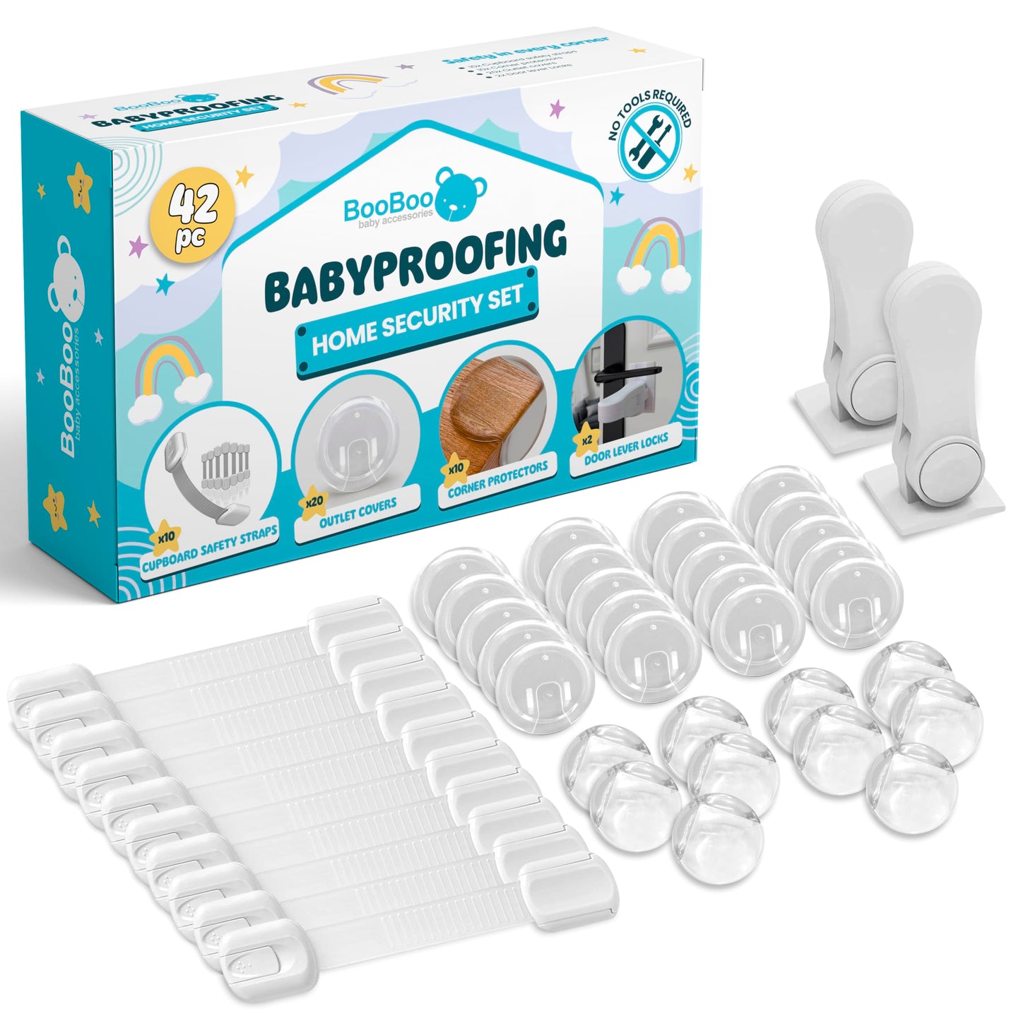 BooBoo Baby 42 Pack Premium Child Safety Baby Proofing Kit
