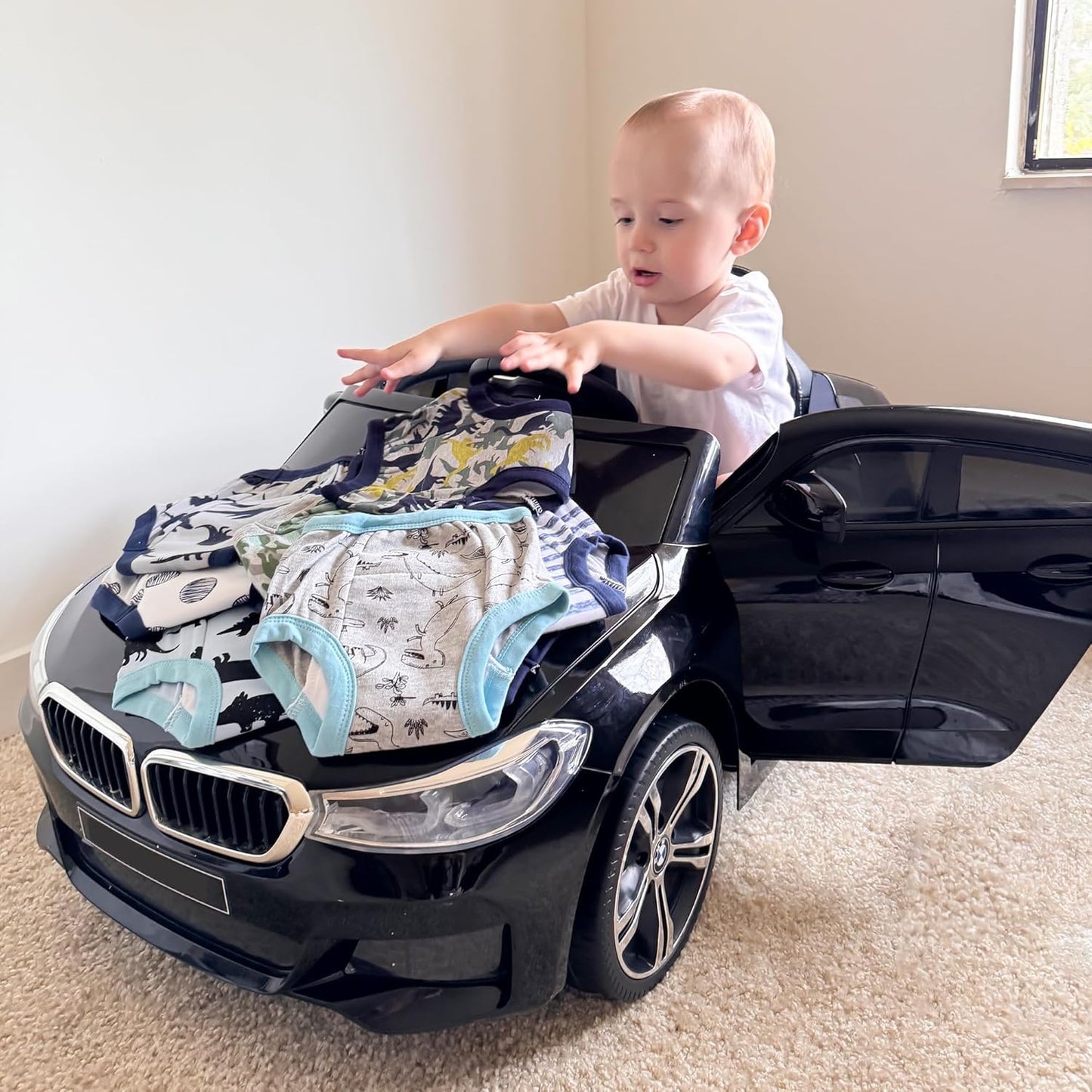 BIG ELEPHANT Potty Training Underwear - 10 Pack, 100% Cotton Absorbent Unisex Toddler Pee Pants for Boys Girls