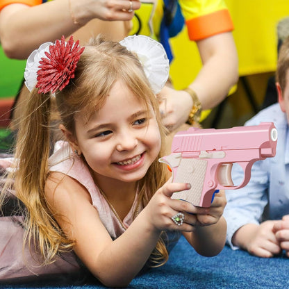1911 3D Printed Small Pistol Toys Small Toy Pístol Fidget Toys Adults Stress Relief Toy Sensory Toys for Kids Friends Christmas Birthday Gift-Pink