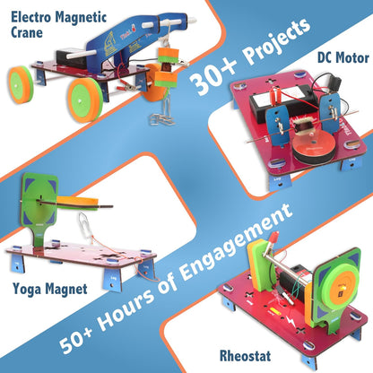 Butterfly EduFields 30in1 STEM Kits for Kids Age 8-10-12 | STEM Toys for Ages 8-13 | Electricity & Magnetism | Science Project Kit for Boys & Girls Aged 8-10-12-14 | Best Educational Birthday Gift