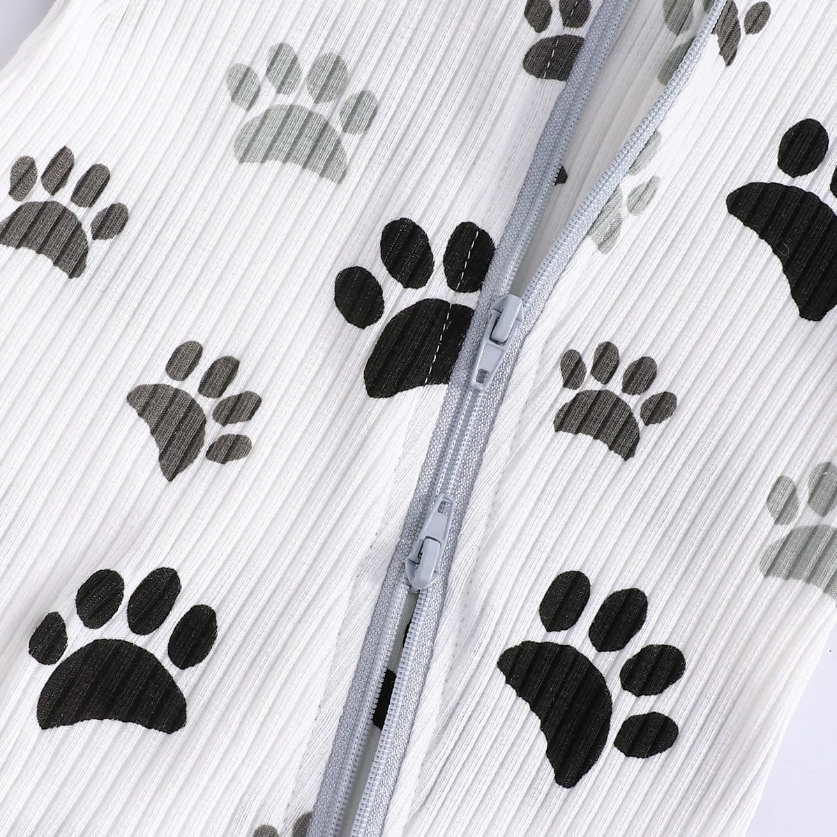 Bafeicao Unisex Baby Boy Girl 2 Pack Rompers Short Sleeve 2 Way Zipper One Piece Jumpsuits Clothes Sets