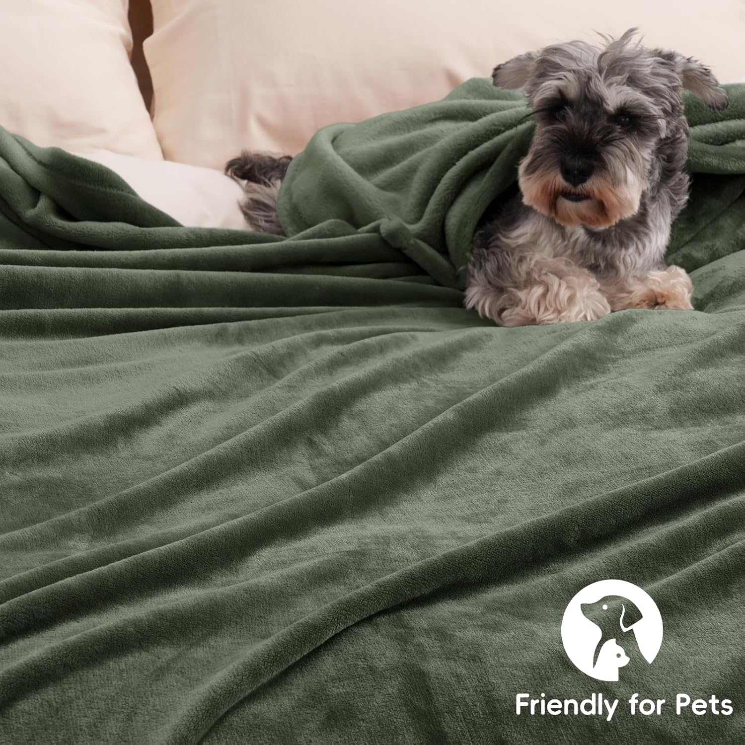 PHF Ultra Soft Fleece Blanket Twin Size, No Shed No Pilling Luxury Plush Cozy 300GSM Lightweight
