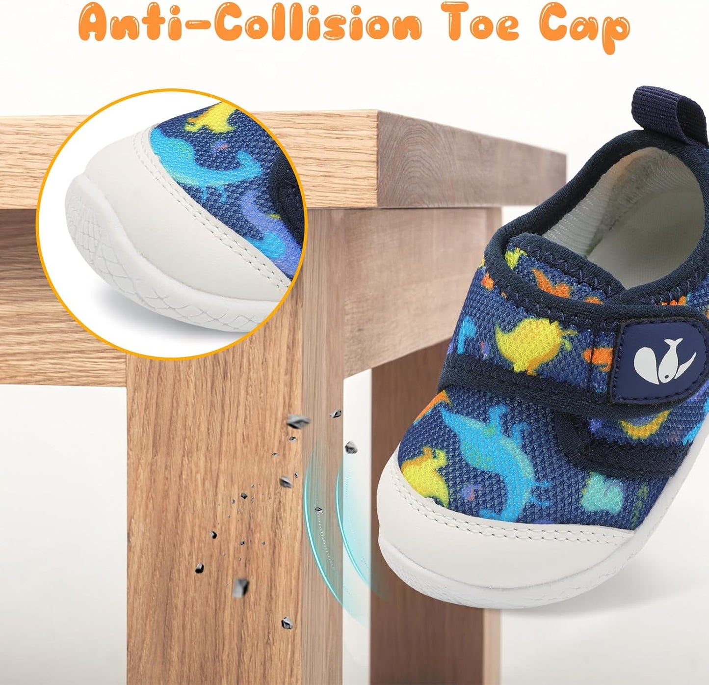 FEETCITY Baby First Walking Shoes Boys Girls Infant Sneakers Crib Shoes Breathable Lightweight Slip On Shoes