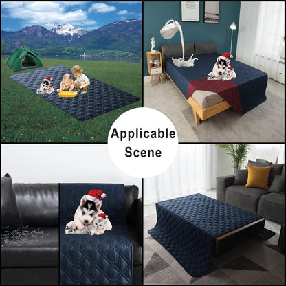 100% Waterproof Dog Bed Cover 30x70 inch Reversible Pad Reusable Camping Mat for Kids/Pet/Dog/Cat