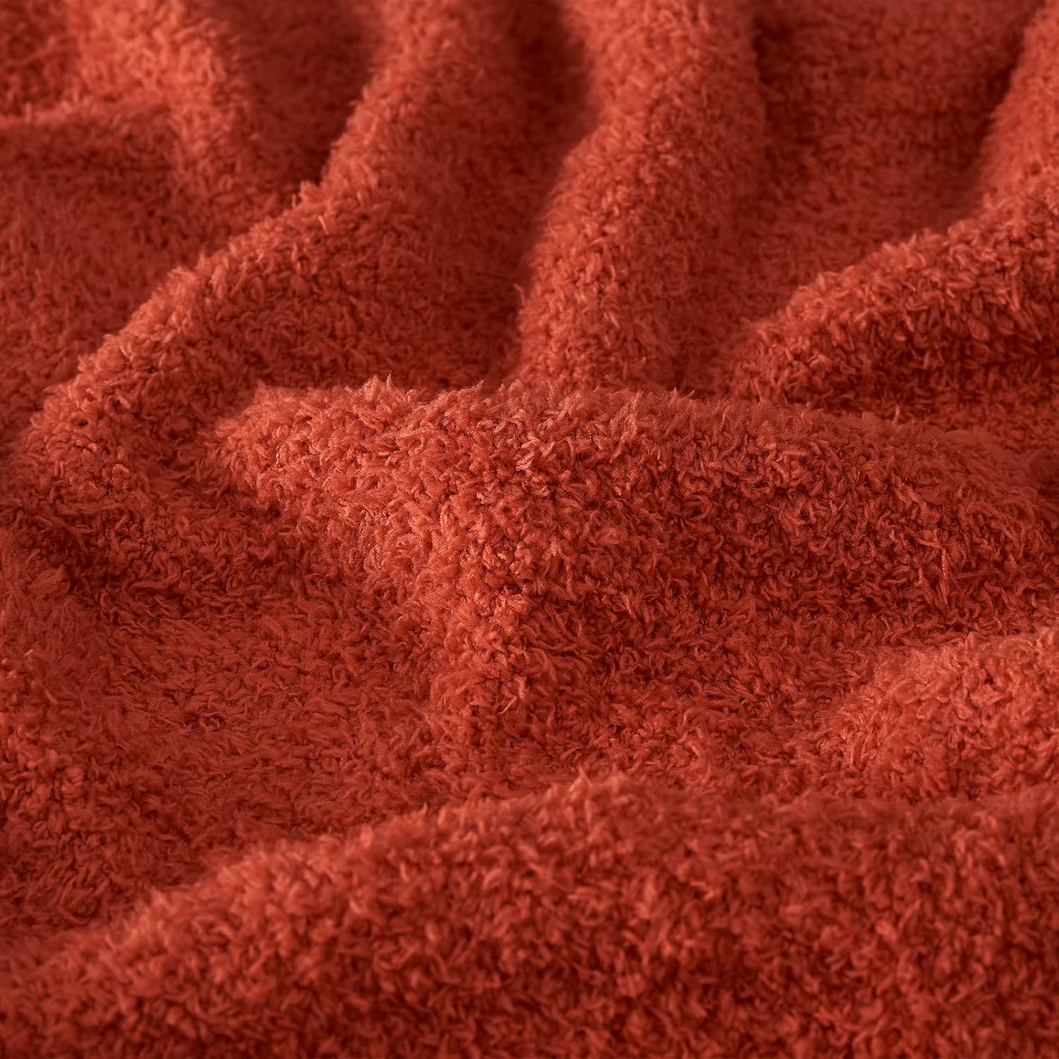 CYMULA Knit Fall Throw Blanket for Couch Orange-Super Soft Lightweight Plush Fuzzy Fluffy Cozy