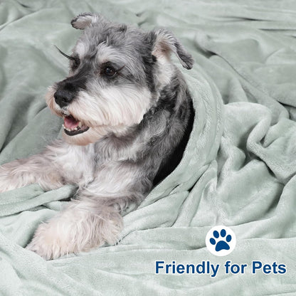 PHF Ultra Soft Fleece Blanket Twin Size, No Shed No Pilling Luxury Plush Cozy 300GSM Lightweight