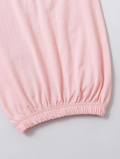 AMAWMW Newborn Baby Girl Little Sister Sleeper Gown Stripe Long Sleeve Nightgown Pajamas Gifts Stuff Essential Outfit