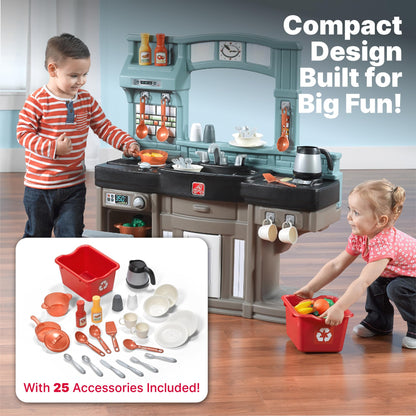 Step2 Best Chefs Kids Kitchen Playset, Indoor/Outdoor Kitchenette, Interactive Play with Lights and