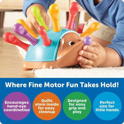 Learning Resources Spike The Fine Motor Hedgehog - Toddler Montessori Toys, Stacking Shape, Gifts