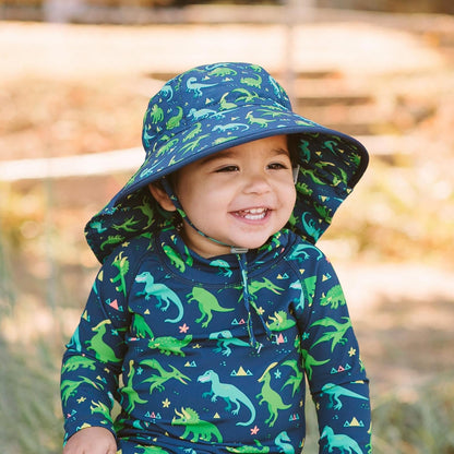 JAN & JUL Summer Adventure Wide Brim 50+ UPF Quick-Dry Sun-Hats for Kids