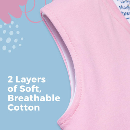 Magic Sleepsuit Baby Merlin's Cotton Baby Swaddle Transition Product - Soft and Cozy Design, Double Zipper for Easy Diaper Changes, Promotes Safe Sleep, 3-6 Months - Cream - Large 18-21lbs