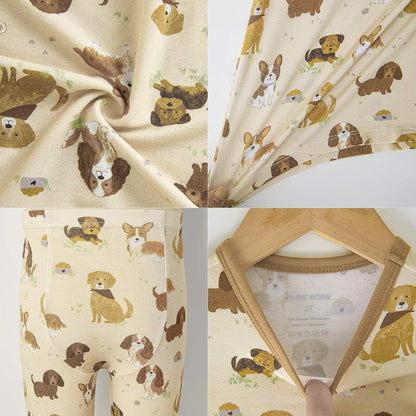 pureborn Baby Viscose From Bamboo Pajamas Set Pjs - Kids Toddler Girl Snug Fit Viscose Sleepwear 2pcs 18M-8Y