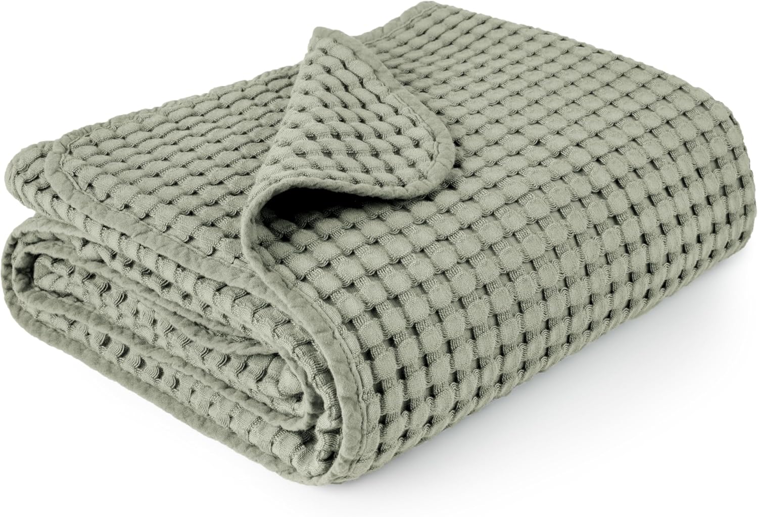 Konssy Waffle Baby Blanket - Soft & Cozy Nursery Swaddle Blanket, Lightweight Toddler Throw for