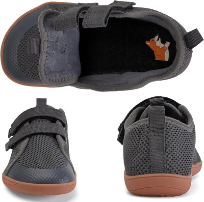 WateLves Toddler Little Kids Wide Barefoot Shoes The First Walking Shoes Girls Boys Breathable Zero Drop Minimalist Sneakers with Wide Toe Box Natural to Grow