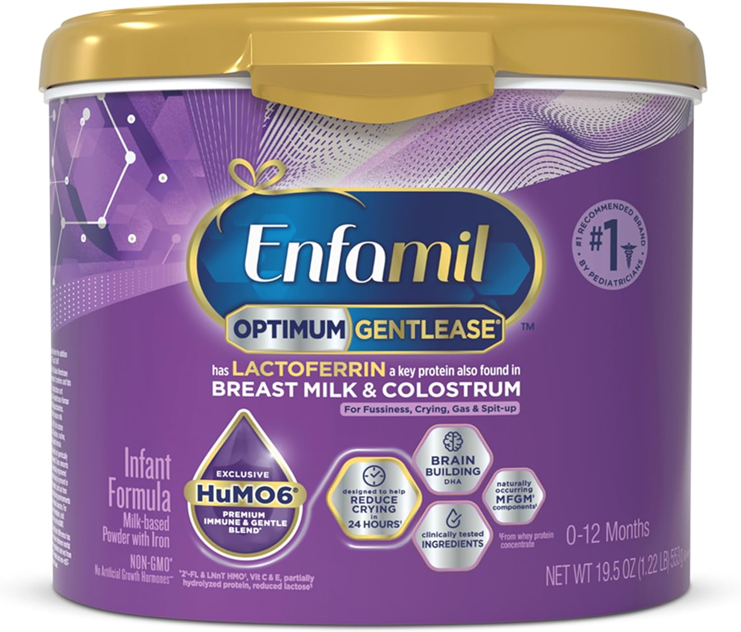 Enfamil Optimum Gentlease Baby Formula, Our Closest Formula to Breast Milk For Fussiness, Crying
