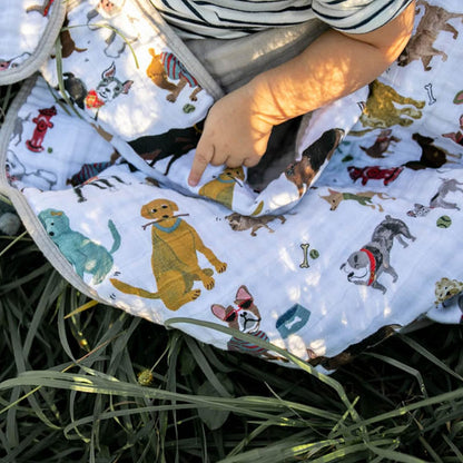 Little Unicorn Original Premium Cotton Quilt | Multi-Layered & Extra-Soft Muslin Fabric |for Babies
