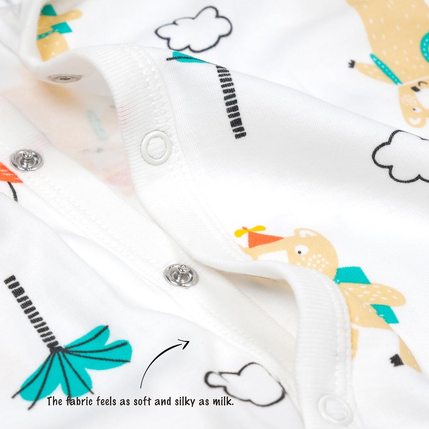 Baby Boys Girls Cotton Footies Multi Pack Long Sleeve Baby Footed One-Piece Jumpsuit Multi Pack