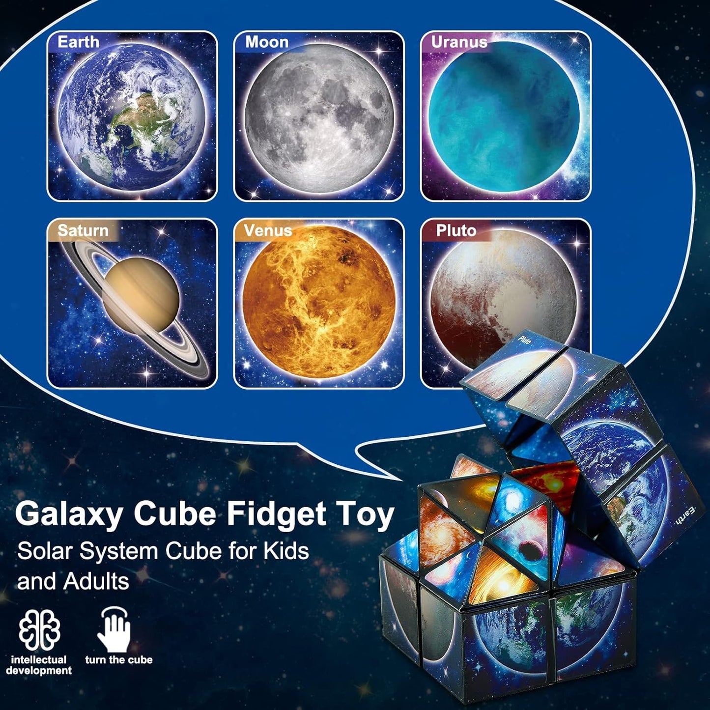 Star Cube Magic Cube Set, 2 in 1 Yoshimoto Cube for Kids and Adults, Toy for Boys and Girls Ages