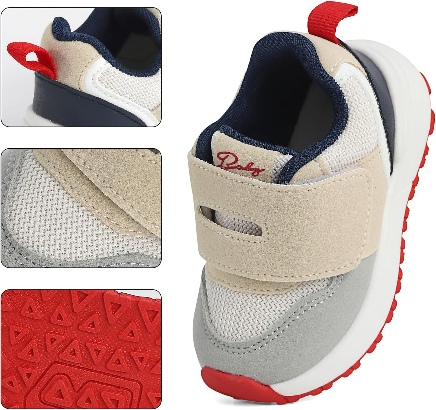 Baby Shoes Boys Girls First Walkers Cute Animals Toddler Sneakers Prewalkers Rubber Sole