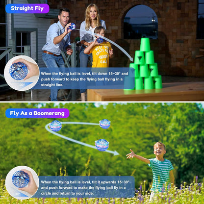 Flying Orb Ball Toy 2023 Galaxy Ball,Cosmic Globe Boomerang Hover Orb Ball, Galactic Fidget Spinner, Hand Drone Ball, Kids Toys for Boys Age 6 7 8 9 10 11 12 Boys Girls Cool, Blue