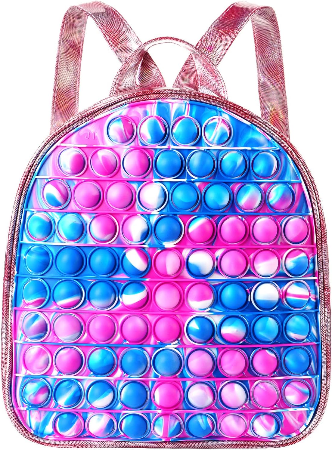 SCIONE Pop Backpack Fidget Toy for Girls, Easter Gifts for Kids School Bookbag, Large Capacity Push Bubble Backpack Fidget Toys Easter Birthday Fidgets Gifts for Girls