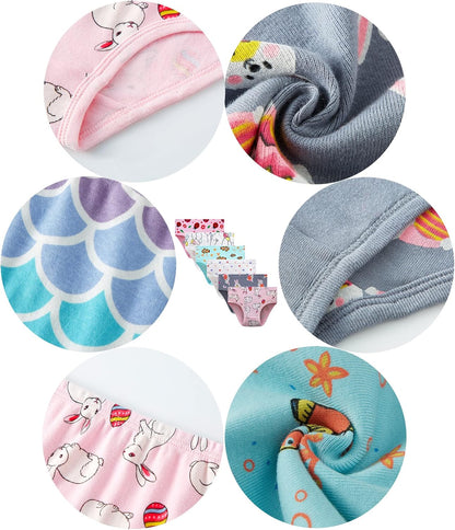 Family Feeling Little Girl Underwear Toddler Panties Big Kids Undies Soft 100% Cotton