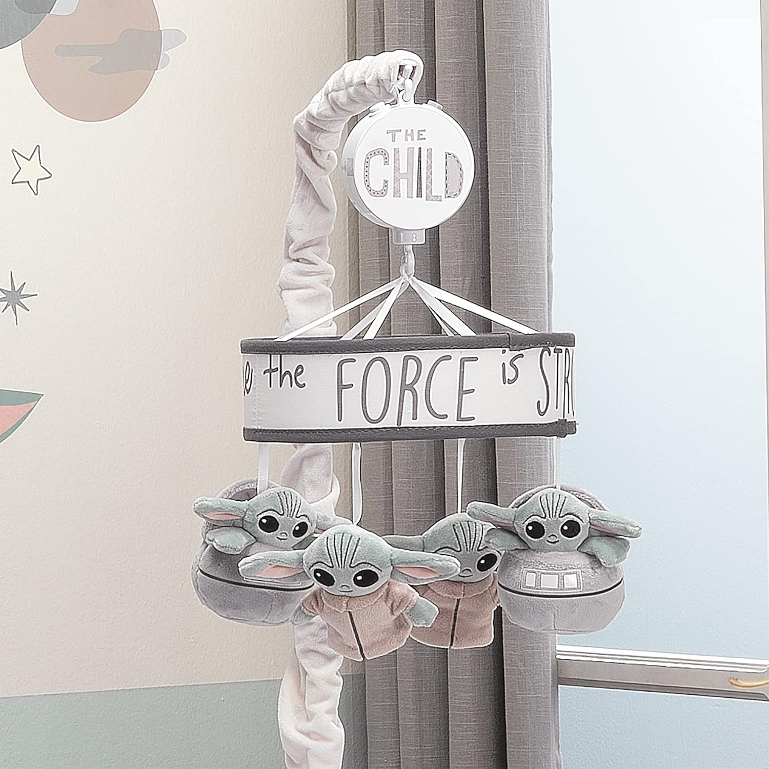 Lambs & Ivy Star Wars The Child/Baby Yoda Musical Baby Crib Mobile Soother Toy