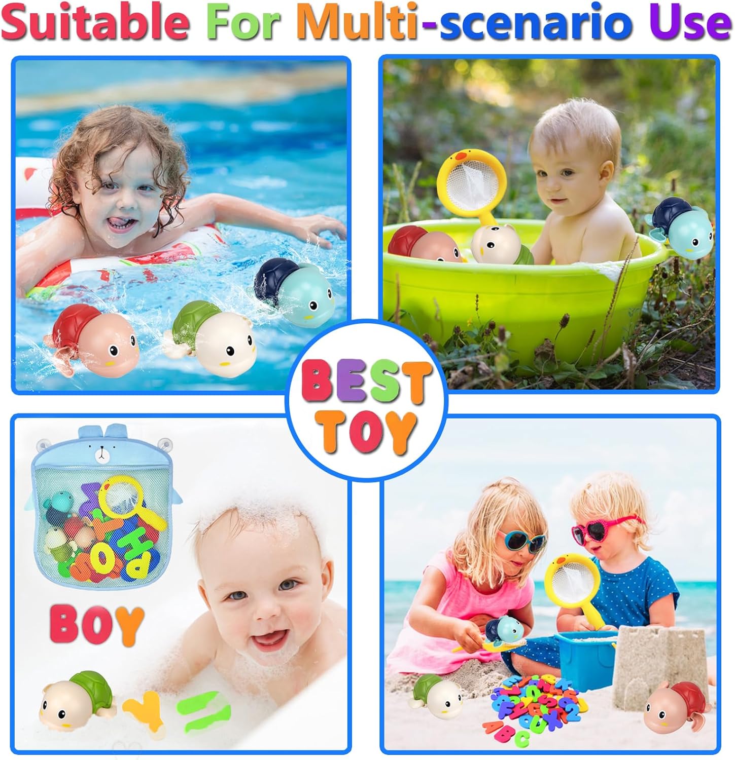 Bath Toys Kids Age 1-3 - Foam Bath Letters And Numbers Abc Alphabet Learning Toys Bathtub Toys