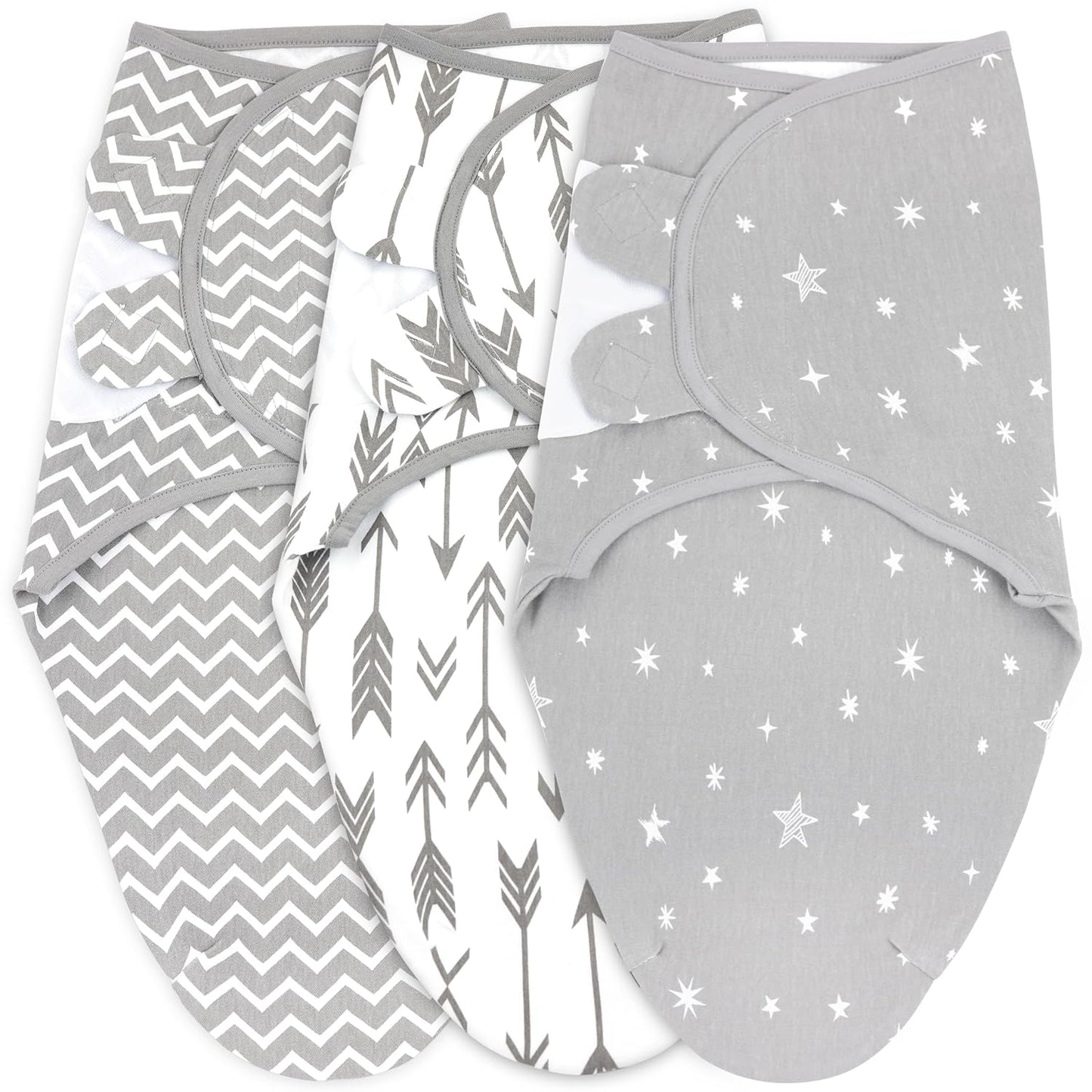 Bublo Baby Swaddles for Newborns – 3-Pack Infant Swaddles 0-3 Months – Adjustable Swaddle Sleep
