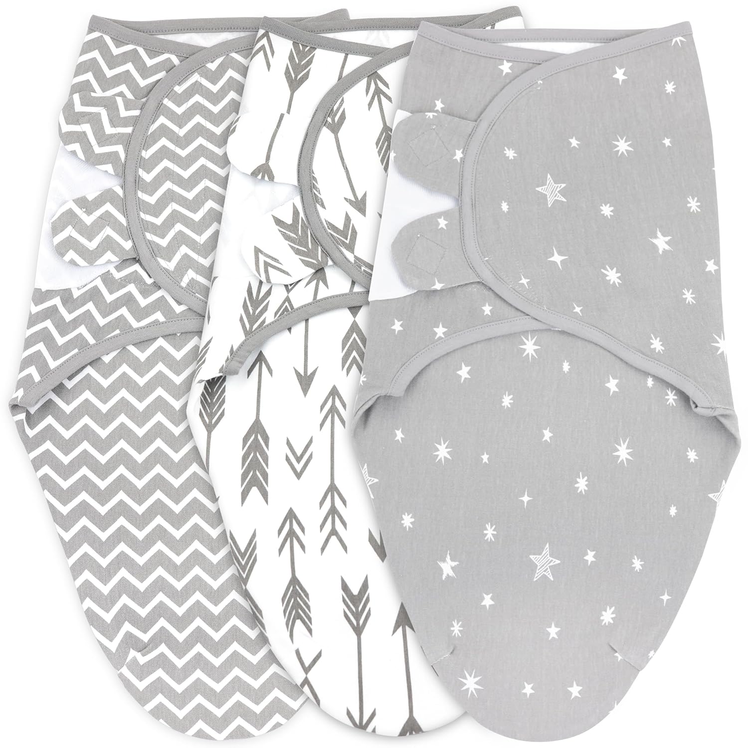 Bublo Baby Swaddles for Newborns – 3-Pack Infant Swaddles 0-3 Months – Adjustable Swaddle Sleep