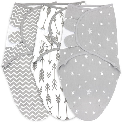 Bublo Baby Swaddles for Newborns – 3-Pack Infant Swaddles 0-3 Months – Adjustable Swaddle Sleep