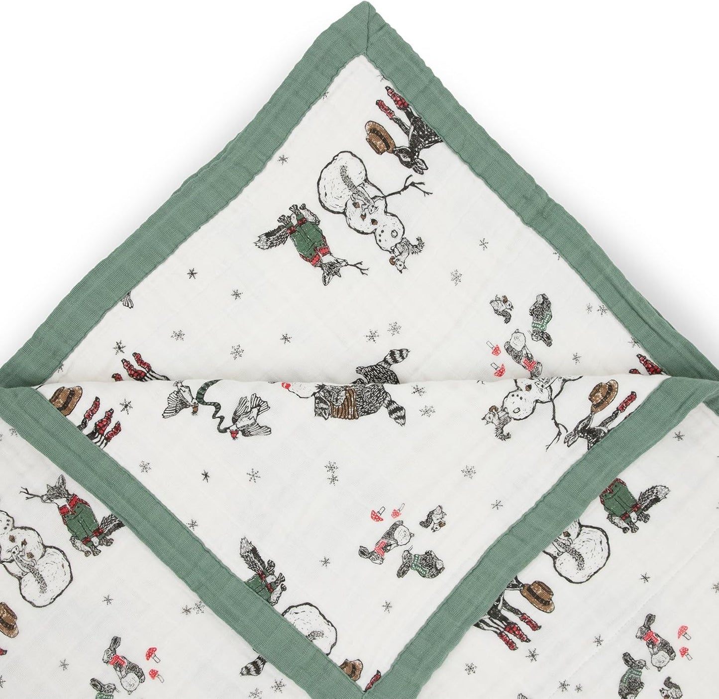 Little Unicorn Premium Quilted Throw | Super Soft, Multi-Layered Muslin XL Blanket| Great for Kids