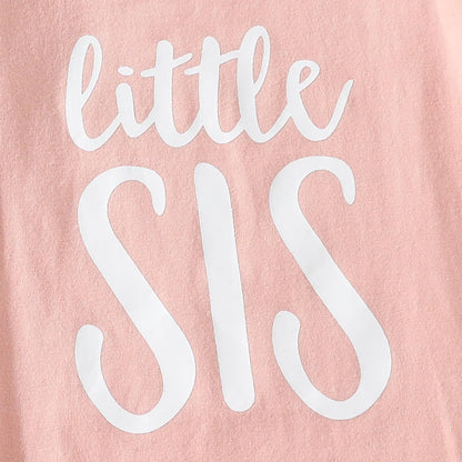 AMAWMW Newborn Baby Girl Little Sister Sleeper Gown Stripe Long Sleeve Nightgown Pajamas Gifts Stuff Essential Outfit