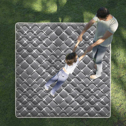 Vibe Bear High-Density Foam Baby Play Mat, 47x47 Inches Thicken One-Piece Comfortable and Soft Baby Playmat, Non Slip Washable Floor Mat for Infants, Toddlers