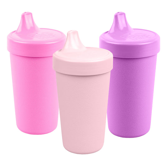 Re-Play Spill-Proof Sippy Cups for Toddlers - Kids Reusable 10 Oz Set of 3, Dishwasher & Microwave