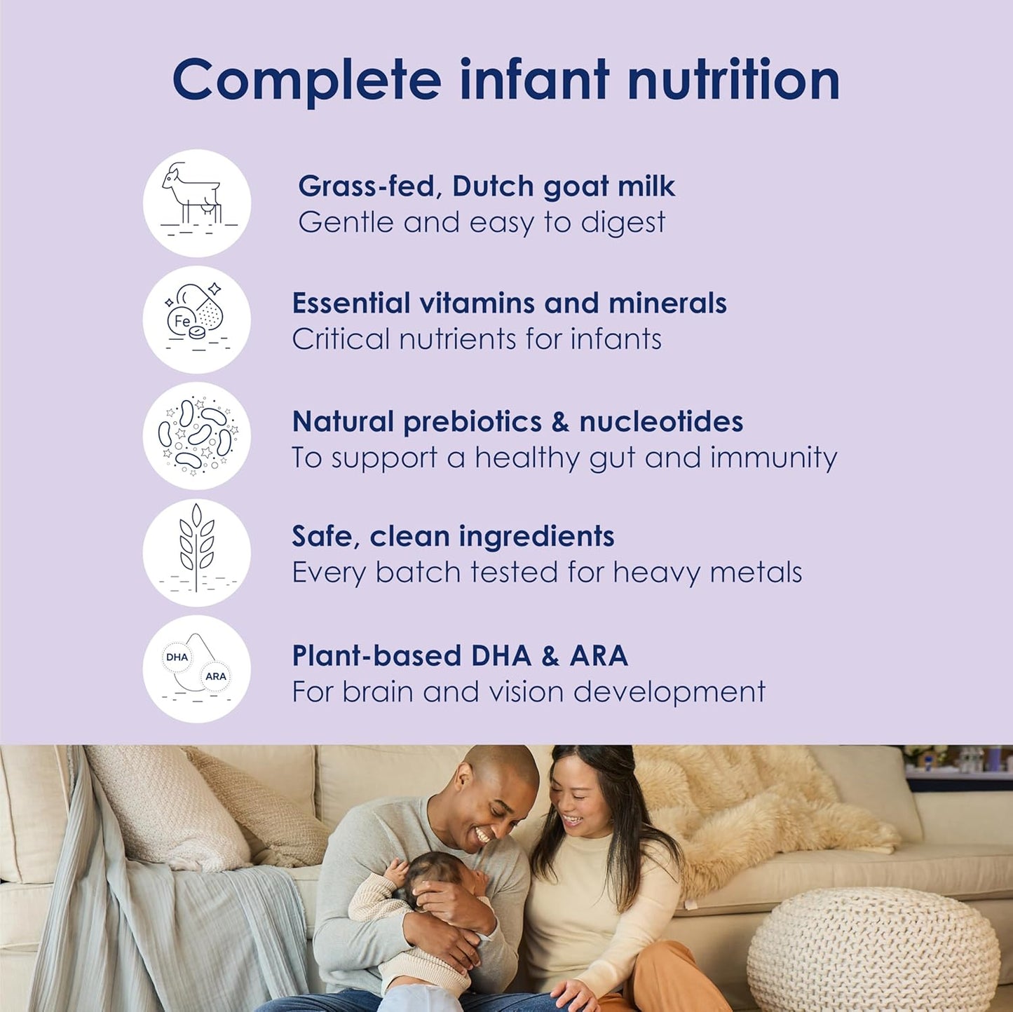 Kabrita Goat Milk Infant Formula - Easy to Digest Baby Formula 0-12 Months - Contains Prebiotics