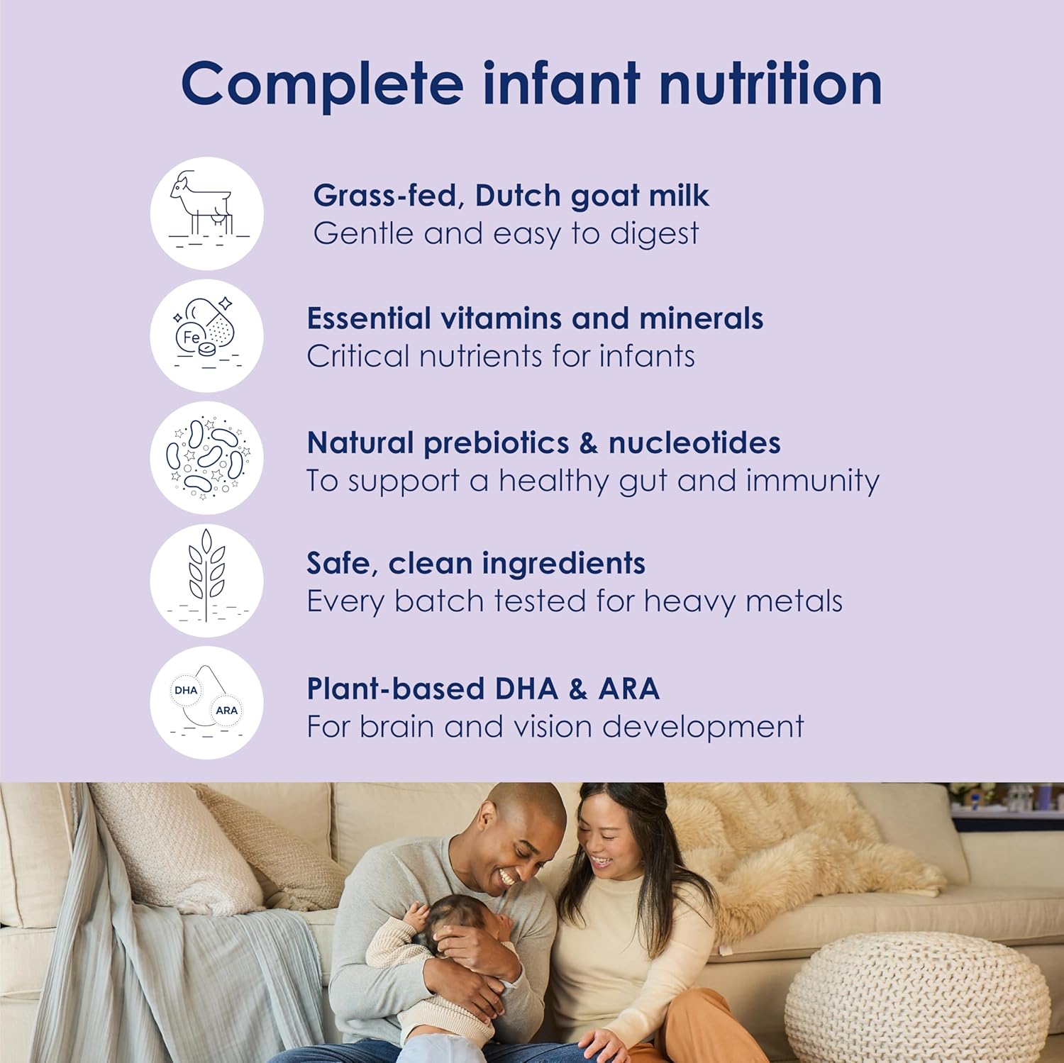 Kabrita Goat Milk Infant Formula - Easy to Digest Baby Formula 0-12 Months - Contains Prebiotics