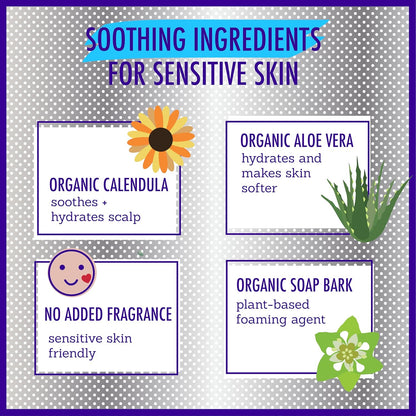 California Kids Super Sensitive Unscented Shampoo and Bodywash | 100% Plant-Based | Gentle Skincare