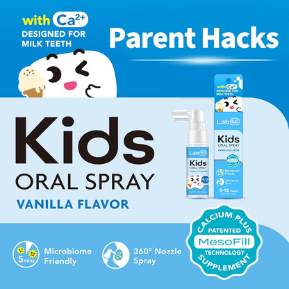 LAB52 Kids Oral Spray, Toddler Toothpaste Helper for Daily Oral Care and Fresh Breath, Children