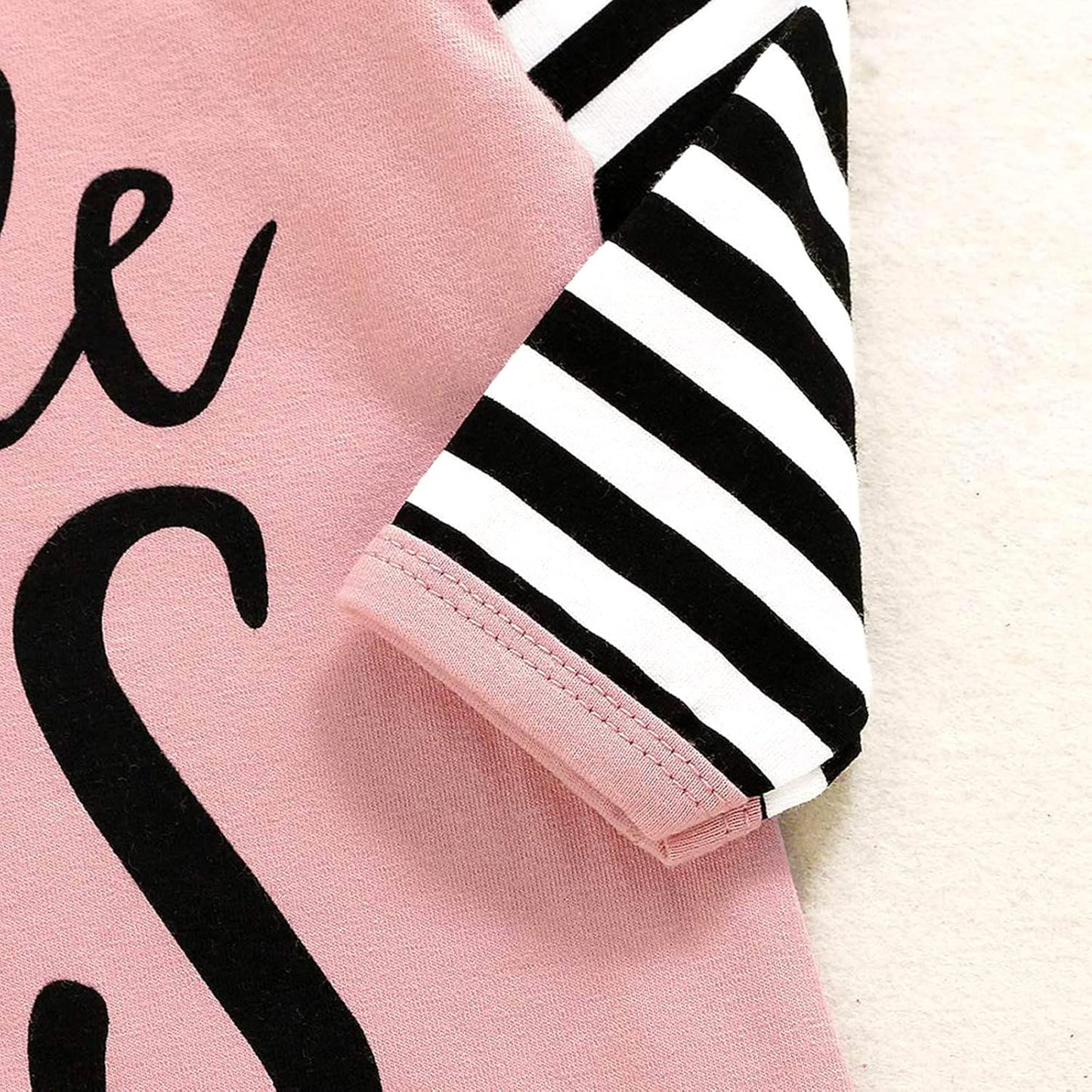 AMAWMW Newborn Baby Girl Little Sister Sleeper Gown Stripe Long Sleeve Nightgown Pajamas Gifts Stuff Essential Outfit