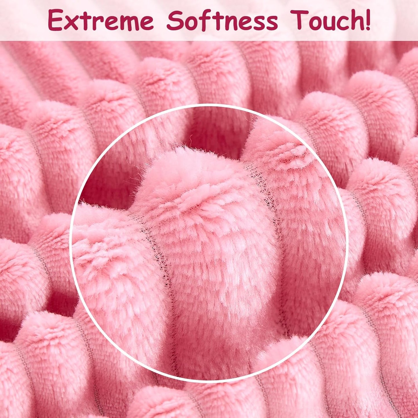 Soft Fleece Baby Blanket Ultra Cozy Pink Baby Blankets for Girls Warm and Lightweight Infant