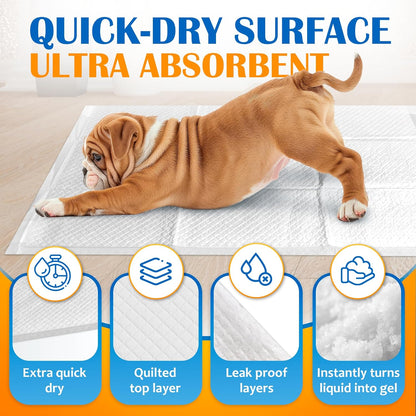 Paws & Claws Premium Disposable Dog Pee Pads – Extra Large 30"x36", 30-Count – 6-Layer Leak-Proof, Super Absorbent (Holds 10 Cups), Odor Control, Quick-Dry, Non-Slip for Large Dogs, Multi-Pet Homes