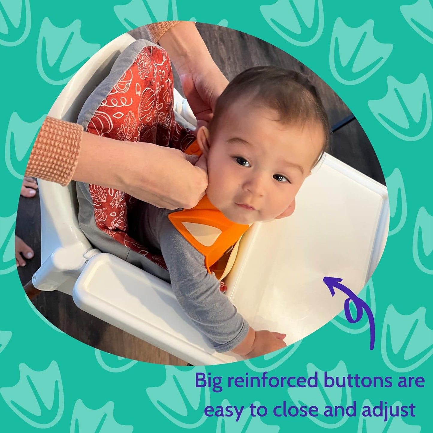 Silly Goose Set of 2 Silicone Baby Bibs, for Babies and Toddlers, Waterproof, Adjustable, Soft