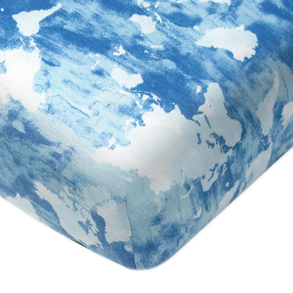 HonestBaby unisex-baby Fitted Crib Sheets Set Standard Mattress, 100% Organic Cotton Baby Boys