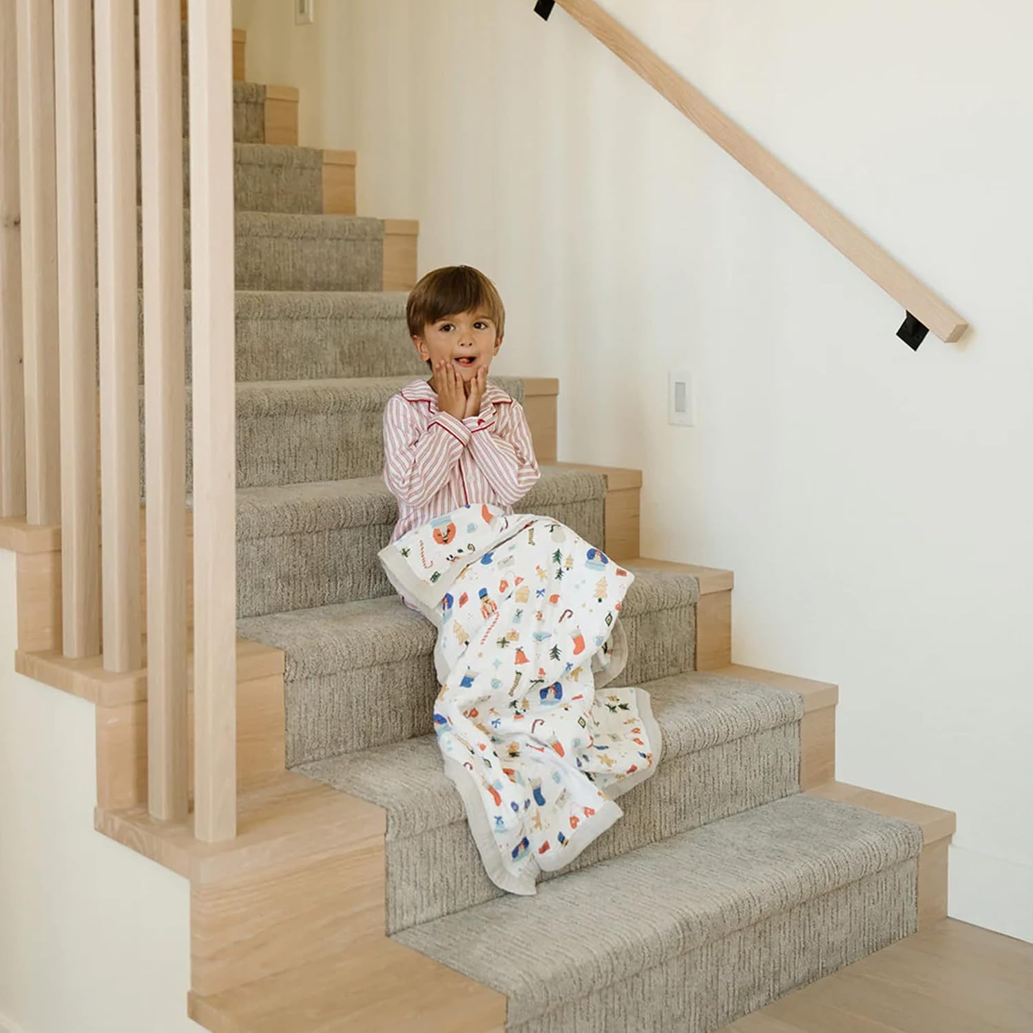 Little Unicorn Newborn Receiving Quilt | Ultra- Soft, Multi-Layered Muslin Fabric | Gift for
