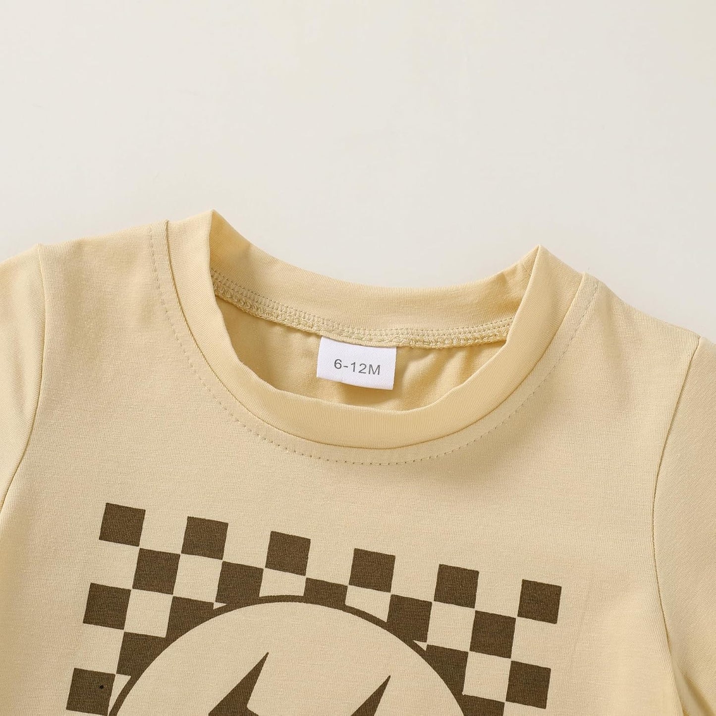 Happy Town Toddler Clothes Baby Boy Girl Smiley Face Shirt Short Sleeve T-Shirt Tee Summer Tops Outfits