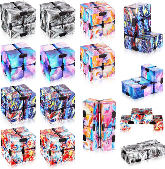 Galaxy Infinity Space Astronaut Infinity Toy Stress and Anxiety Relief Cool Hand Mini Kill Time Cube Toys for ADHD Teens Adults, 5 Styles (Graceful Style, 20 Pieces)