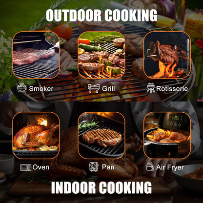 INSMART Wireless Smart Meat Thermometer,330FT Bluetooth Range,100% Waterproof,Precision Cooking