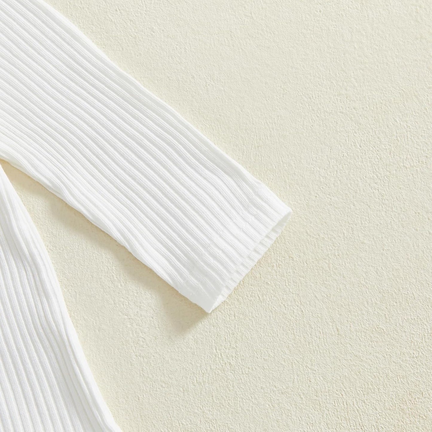 fhutpw Baby Boy Clothes 3 6 12 18 Months Ribbed Knitted Long Sleeve Romper and Pants Sets Newborn Fall Splicing Color Outfits